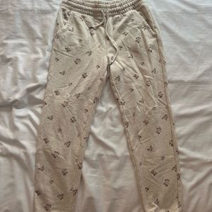 aerie floral sweatpants